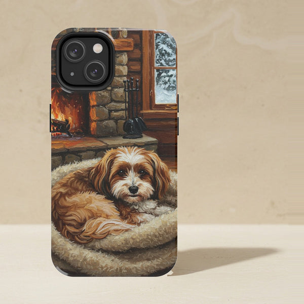 Havanese Acrylic Phone Case, Colorful Dog Art, Havanese Lover Gift, Tough Case for iPhone and Samsung
