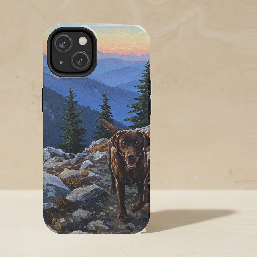 Labrador Retriever Acrylic tough phone case by Tritan, angled view