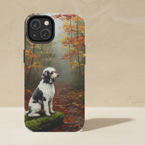 Poodle Acrylic Phone Case, Colorful Dog Art, Poodle Lover Gift, Tough Case for iPhone and Samsung