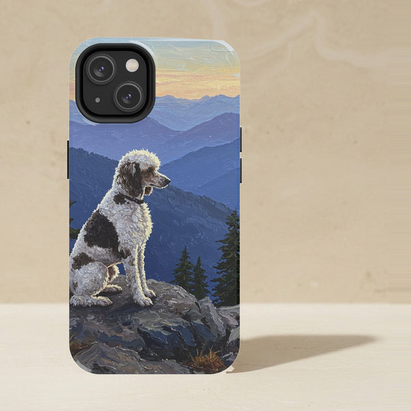 Poodle Acrylic Phone Case, Colorful Dog Art, Poodle Lover Gift, Tough Case for iPhone and Samsung
