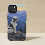 Poodle Acrylic tough phone case by Tritan, angled view