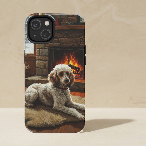 Poodle Acrylic Phone Case, Colorful Dog Art, Poodle Lover Gift, Tough Case for iPhone and Samsung