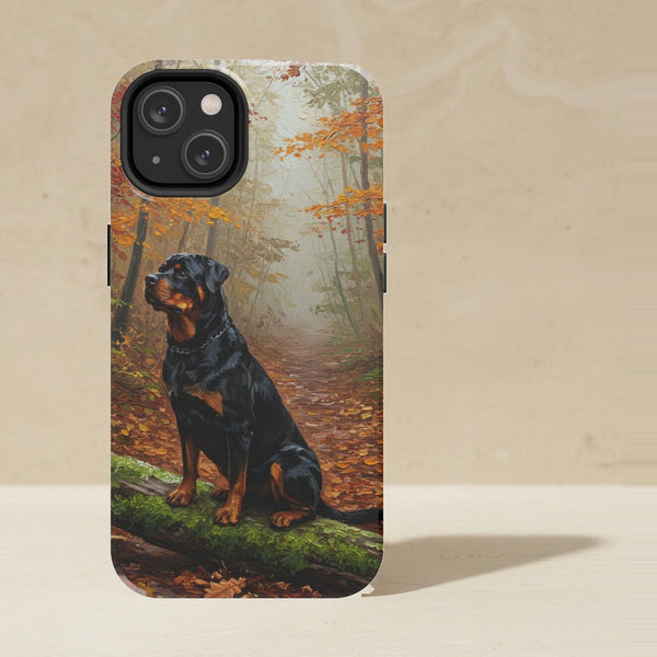 Rottweiler Acrylic Phone Case, Colorful Dog Art, Rottweiler Lover Gift, Tough Case for iPhone and Samsung