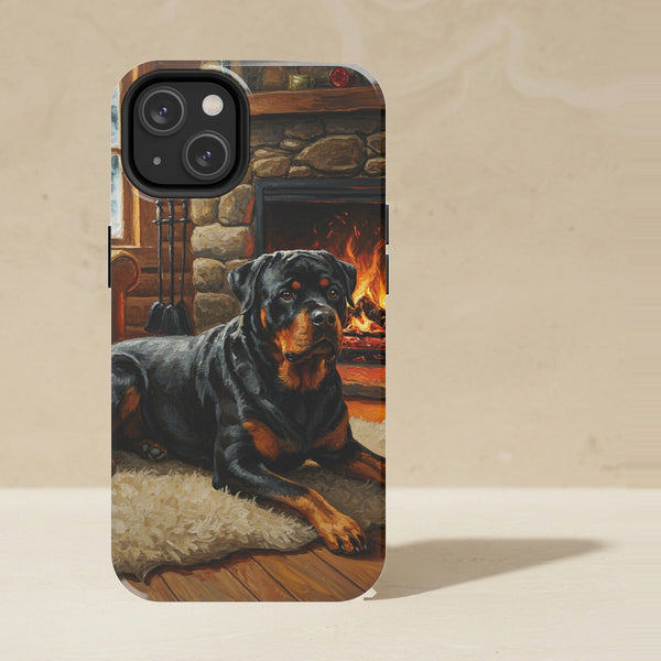 Rottweiler Acrylic Phone Case, Colorful Dog Art, Rottweiler Lover Gift, Tough Case for iPhone and Samsung