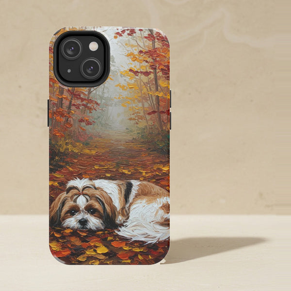 Shih Tzu Acrylic Phone Case, Colorful Dog Art, Shih Tzu Lover Gift, Tough Case for iPhone and Samsung