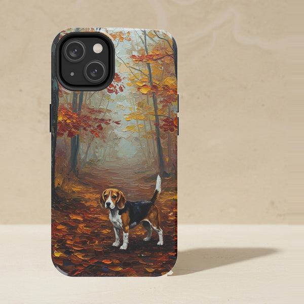 Beagle Acrylic Phone Case, Colorful Dog Art, Beagle Lover Gift, Tough Case for iPhone and Samsung