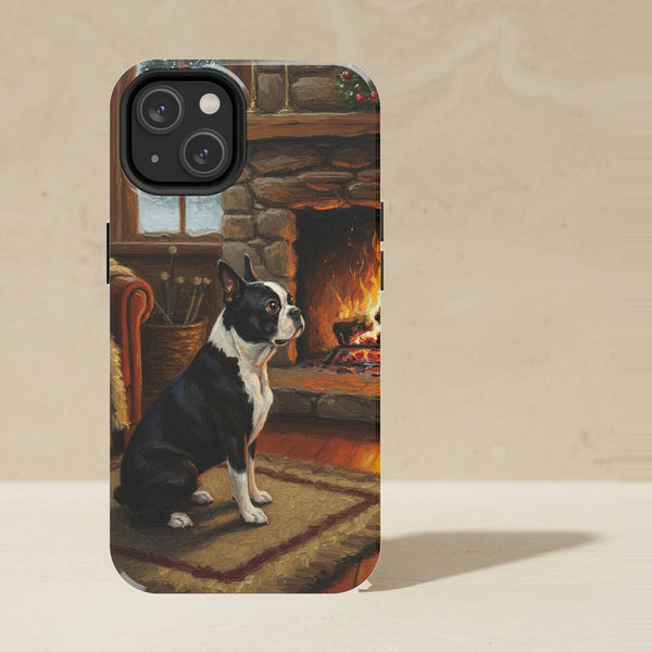 Boston Terrier Acrylic Phone Case, Colorful Dog Art, Boston Terrier Lover Gift, Tough Case for iPhone and Samsung