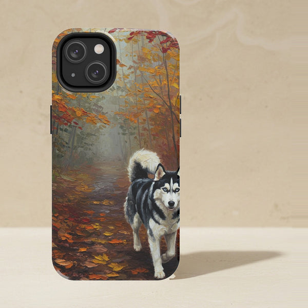 Siberian Husky Acrylic Phone Case, Colorful Dog Art, Siberian Husky Lover Gift, Tough Case for iPhone and Samsung