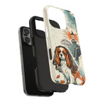 Cavalier King Charles Spaniel Halloween tough phone case by Tritan, two-piece layers