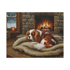 Cavalier King Charles Spaniel Acrylic canvas print by Tritan, front