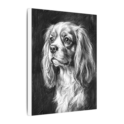 Gallery-wrapped canvas side profile showing the 0.75 inch depth
