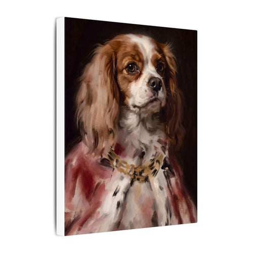 Gallery-wrapped canvas side profile showing the 0.75 inch depth