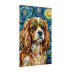Cavalier King Charles Spaniel Post-Impressionist canvas print by Tritan, side