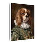 Cavalier King Charles Spaniel Renaissance Royal Portrait Canvas Wall Art, Regal Dog Painting, Cavalier King Charles Spaniel Lover Gift, Stretched Canvas
