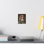 Cavalier King Charles Spaniel Renaissance Royal Portrait Canvas Wall Art, Regal Dog Painting, Cavalier King Charles Spaniel Lover Gift, Stretched Canvas