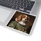 Cavalier King Charles Spaniel Renaissance Royal vinyl sticker by Tritan, on a laptop