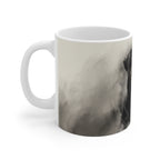 Rottweiler Charcoal ceramic mug by Tritan, left handle