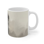 Rottweiler Charcoal ceramic mug by Tritan, right handle