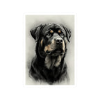Rottweiler Charcoal vinyl sticker by Tritan, front