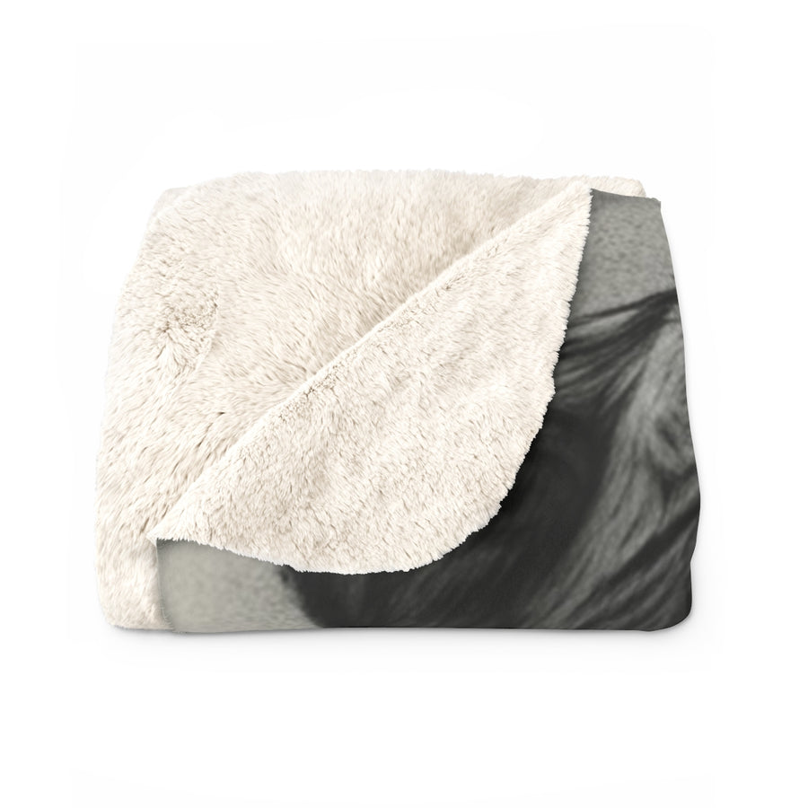 Charcoal Rottweiler Rottweiler Sherpa Fleece Blanket - Rottweiler pride — gentle giants deserve great art