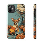Chihuahua Halloween tough phone case by Tritan, front and side