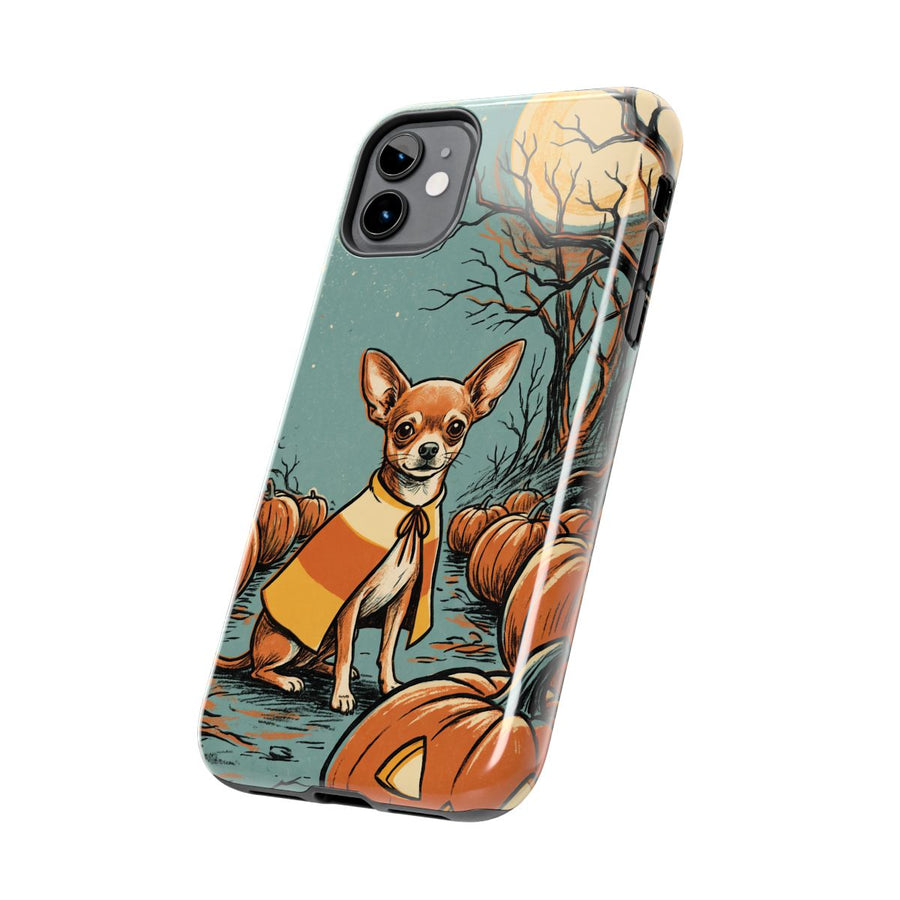 Chihuahua Halloween tough phone case by Tritan, side