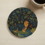 Yorkshire Terrier Retro Autumn cozy gift set: sherpa fleece blanket, cork-back coaster, and vinyl sticker
