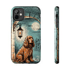 Cocker Spaniel Halloween tough phone case by Tritan, front and side