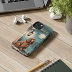 Cocker Spaniel Halloween tough phone case by Tritan, on a desk