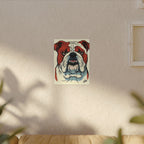 Comic Book English Bulldog Canvas | Bold Dog Wall Art