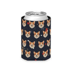 Corgi America 250 Can Cooler, Patriotic Dog Pattern Gift for Corgi Mom Dad, Red White Blue Beverage Insulator, Dog Lover Gift
