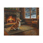 Corgi Acrylic canvas print by Tritan, front