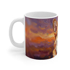 Corgi Acrylic ceramic mug by Tritan, left handle