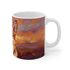 Corgi Acrylic ceramic mug by Tritan, right handle