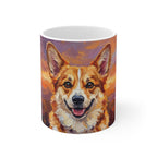 Corgi Acrylic ceramic mug by Tritan, front