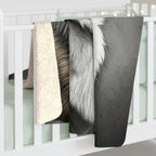 Corgi Charcoal Portrait Throw Blanket | Premium Dog Prints | Tritan