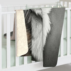 Corgi Charcoal Portrait Throw Blanket | Premium Dog Prints | Tritan