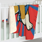 Corgi Comic Pop Art Throw Blanket | Premium Dog Prints | Tritan