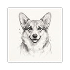 Corgi Graphite vinyl sticker by Tritan, front