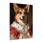 Corgi Kings & Queens canvas print by Tritan, side