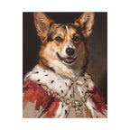 Corgi Kings & Queens canvas print by Tritan, front