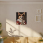 Corgi Kings & Queens canvas print by Tritan, sofa wall