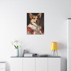 Corgi Kings & Queens canvas print by Tritan, desk wall