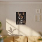 Corgi Medieval Knight canvas print by Tritan, sofa wall
