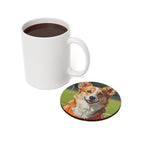 Corgi Oil Painting Soccer Portrait Coaster | Dog Lover Gift | Cute Pet Owner Decor | Corgi Art Print