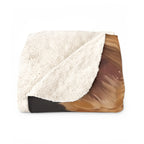 Corgi Renaissance Royal sherpa blanket by Tritan, folded