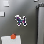 Beagle Cosmic die-cut magnet by Tritan, on the fridge