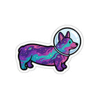 Corgi Cosmic vinyl sticker by Tritan, front