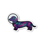 Dachshund Cosmic die-cut magnet by Tritan, front