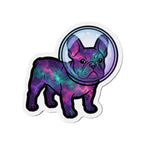 French Bulldog Cosmic die-cut magnet by Tritan, front